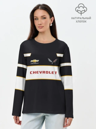 Лонгслив женский. Хлопок / Chevrolet