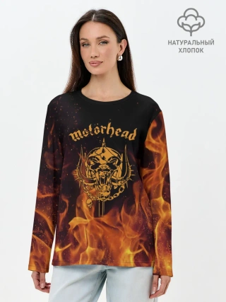 Лонгслив женский. Хлопок / Motrhead