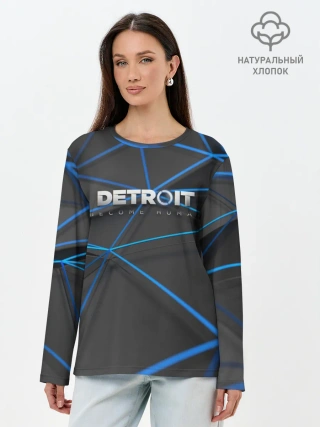 Лонгслив женский. Хлопок / Detroit:become human