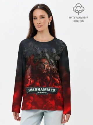 Лонгслив женский. Хлопок / Warhammer 40000: Dawn Of War