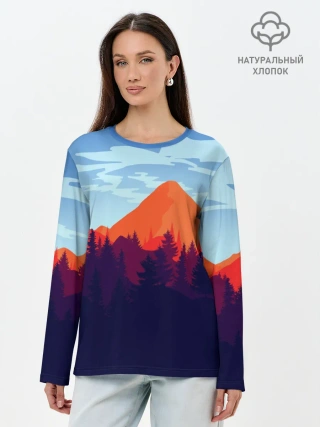 Лонгслив женский. Хлопок / Firewatch collection