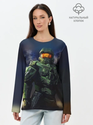 Лонгслив женский. Хлопок / Halo