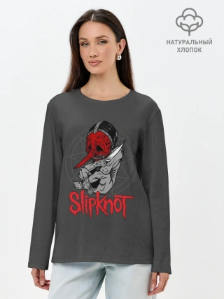 Лонгслив женский. Хлопок / Slipknot