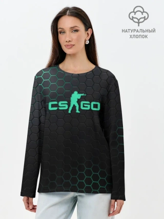 Лонгслив женский. Хлопок / Counter-Strike
