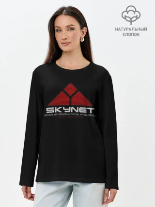 Лонгслив женский. Хлопок / SKYNET
