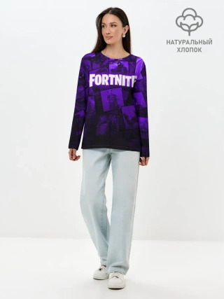 Лонгслив женский. Хлопок / FORTNITE