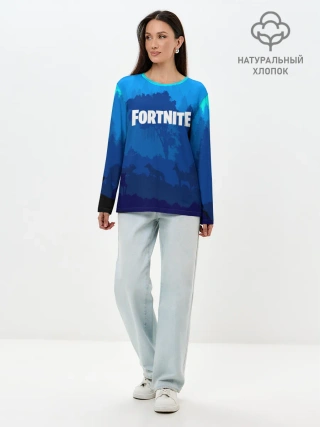 Лонгслив женский. Хлопок / Fortnite