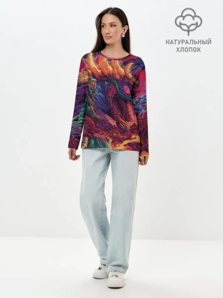 Лонгслив женский. Хлопок / HyperBEAST