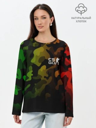 Лонгслив женский. Хлопок / CS GO