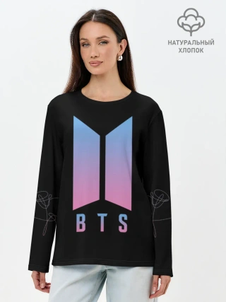 Лонгслив женский. Хлопок / BTS LOVE YOURSELF | БТС