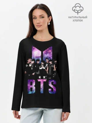 Лонгслив женский. Хлопок / BTS ARMY