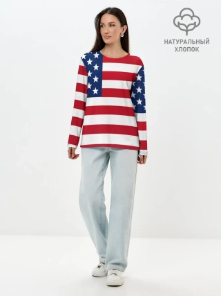 Лонгслив женский. Хлопок / USA