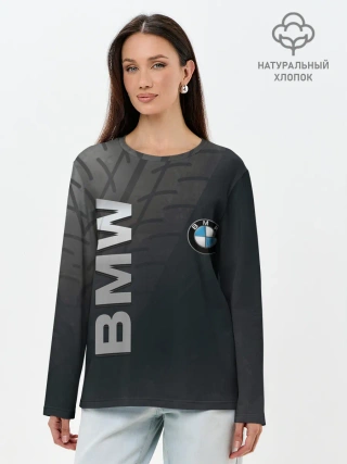 Лонгслив женский. Хлопок / BMW