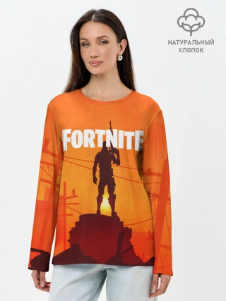 Лонгслив женский. Хлопок / Fortnite.
