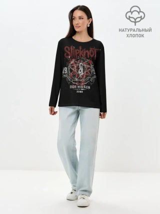 Лонгслив женский. Хлопок / Slipknot