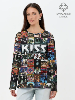 Лонгслив женский. Хлопок / Kiss