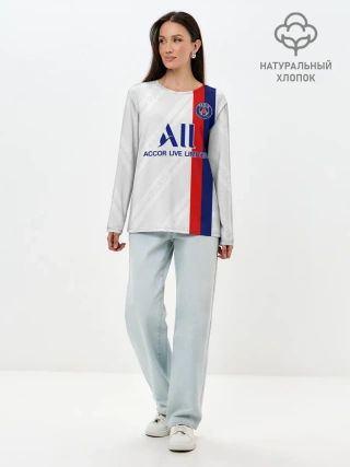 Лонгслив женский. Хлопок / PSG away 19-20