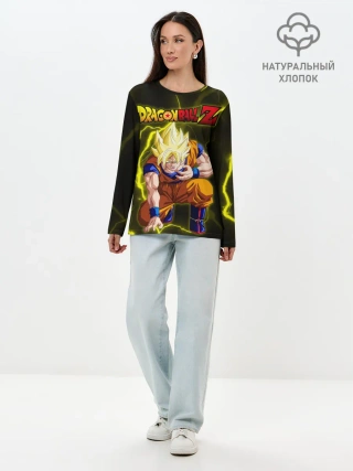 Лонгслив женский. Хлопок / Dragon Ball