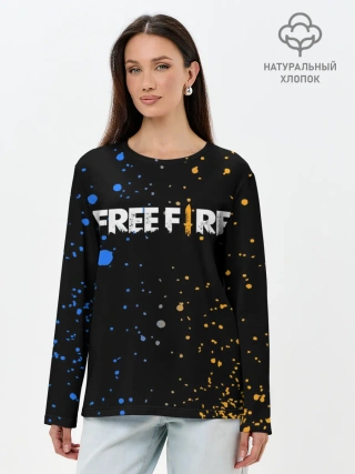 Лонгслив женский. Хлопок / FREE FIRE