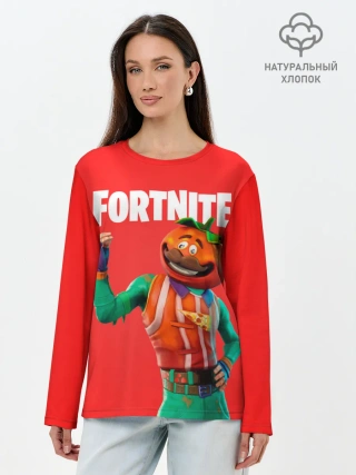 Лонгслив женский. Хлопок / Fortnite
