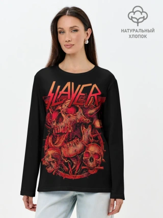 Лонгслив женский. Хлопок / SLAYER