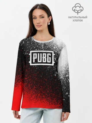 Лонгслив женский. Хлопок / PUBG
