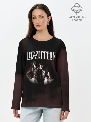 Лонгслив женский. Хлопок / Led Zeppelin