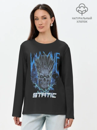 Лонгслив женский. Хлопок / Static Wayne