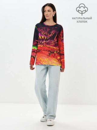 Лонгслив женский. Хлопок / HyperBeast