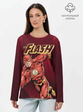Лонгслив женский. Хлопок / The Flash