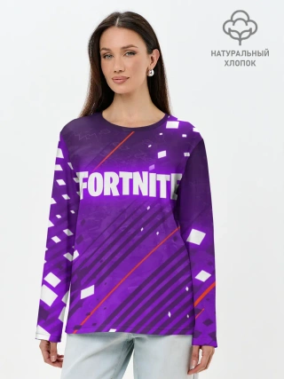 Лонгслив женский. Хлопок / FORTNITE