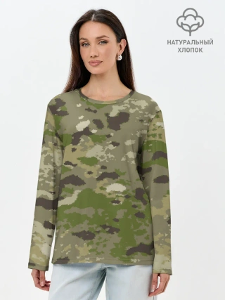 Лонгслив женский. Хлопок / CAMOUFLAGE