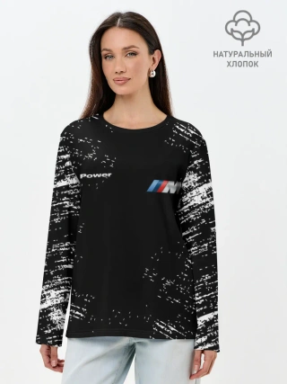 Лонгслив женский. Хлопок / BMW