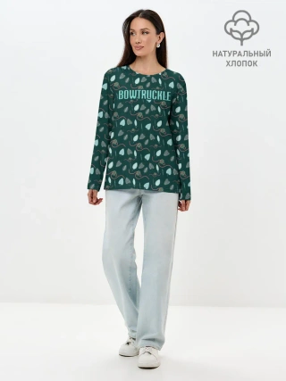 Лонгслив женский. Хлопок / Bowtruckle