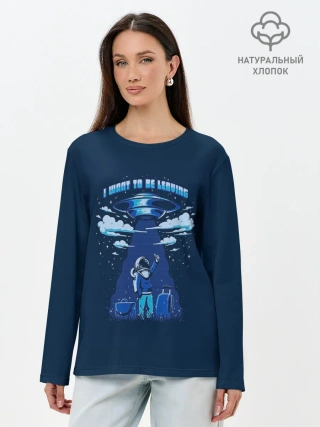 Лонгслив женский. Хлопок / Ufo