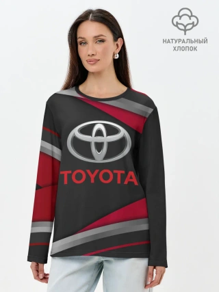 Лонгслив женский. Хлопок / TOYOTA | ТОЁТА