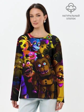 Лонгслив женский. Хлопок / Five Nights At Freddys