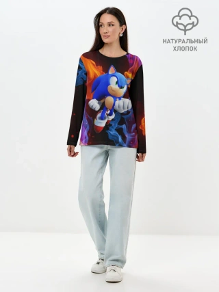Лонгслив женский. Хлопок / SONIC