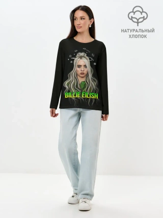 Лонгслив женский. Хлопок / BILLIE EILISH