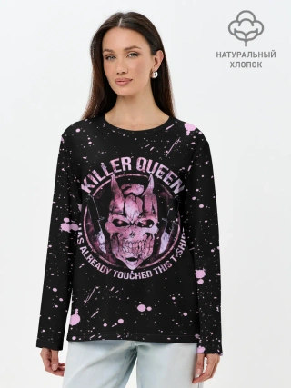 Лонгслив женский. Хлопок / KILLERS QUEEN