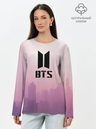 Лонгслив женский. Хлопок / BTS