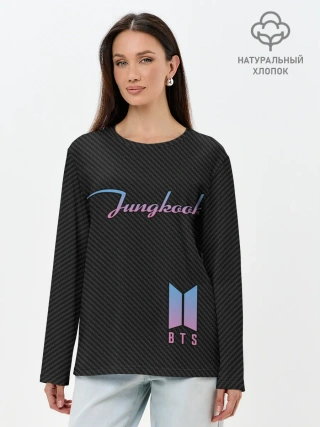 Лонгслив женский. Хлопок / BTS Jungkook
