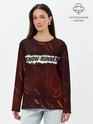 Лонгслив женский. Хлопок / SNOWRUNNER