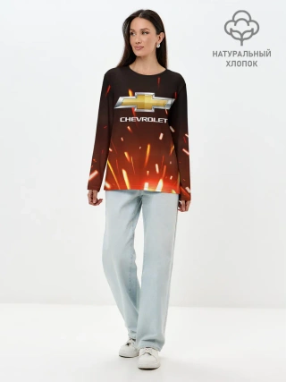 Лонгслив женский. Хлопок / CHEVROLET