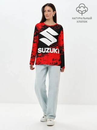 Лонгслив женский. Хлопок / SUZUKI