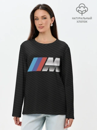 Лонгслив женский. Хлопок / bmw