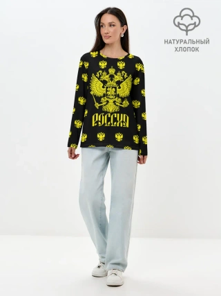 Лонгслив женский. Хлопок / Россия