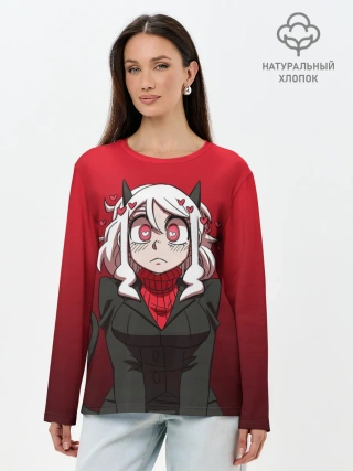 Лонгслив женский. Хлопок / HELLTAKER MODEUS