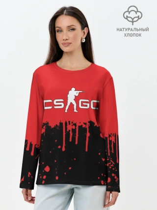 Лонгслив женский. Хлопок / COUNTER STRIKE