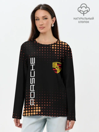 Лонгслив женский. Хлопок / PORSCHE